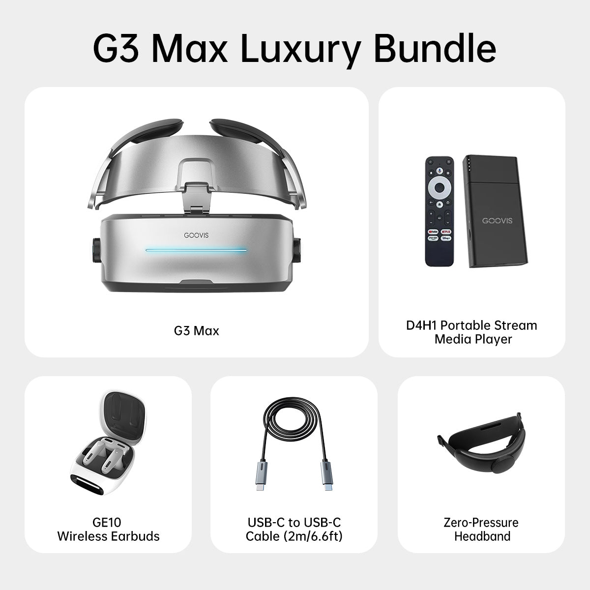 GOOVIS G3 MAX 3D Head Mounted Display