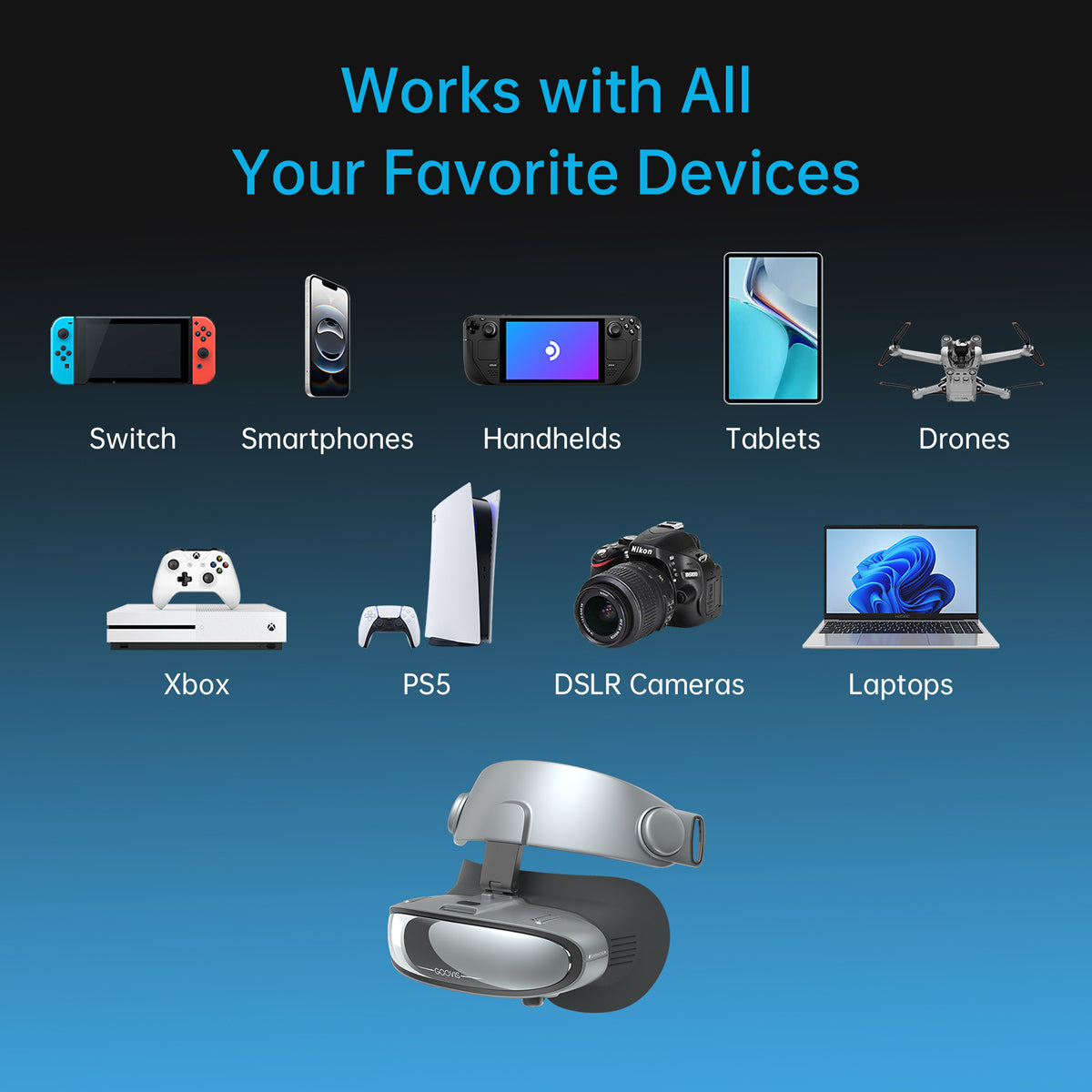 GOOVIS G3X 3D Head Mounted Display