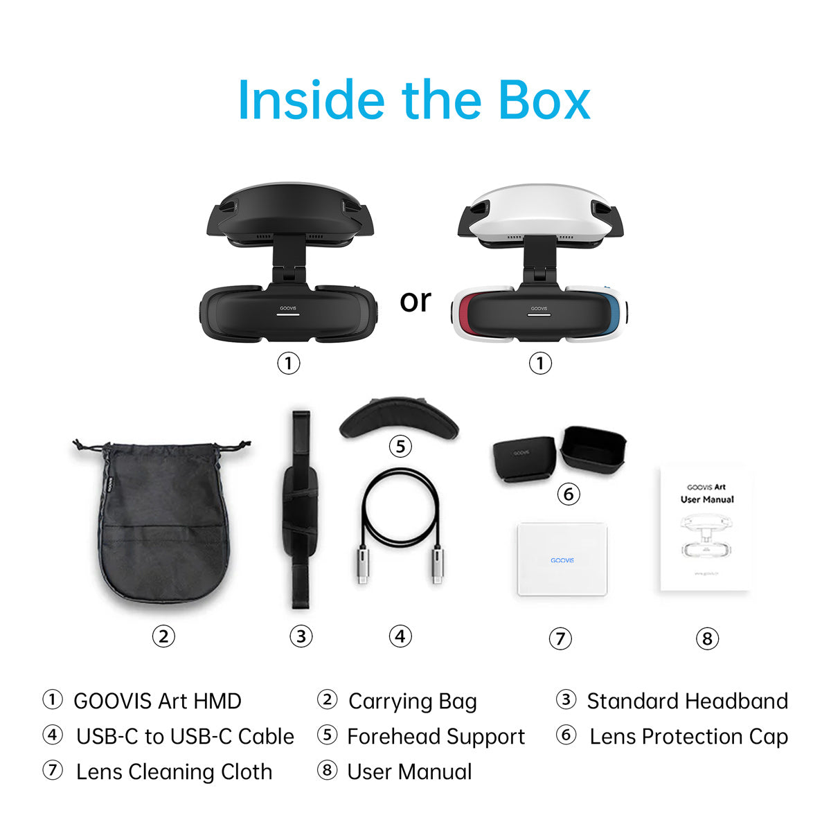 GOOVIS Art (A1) 3D Head Mounted Display - Black