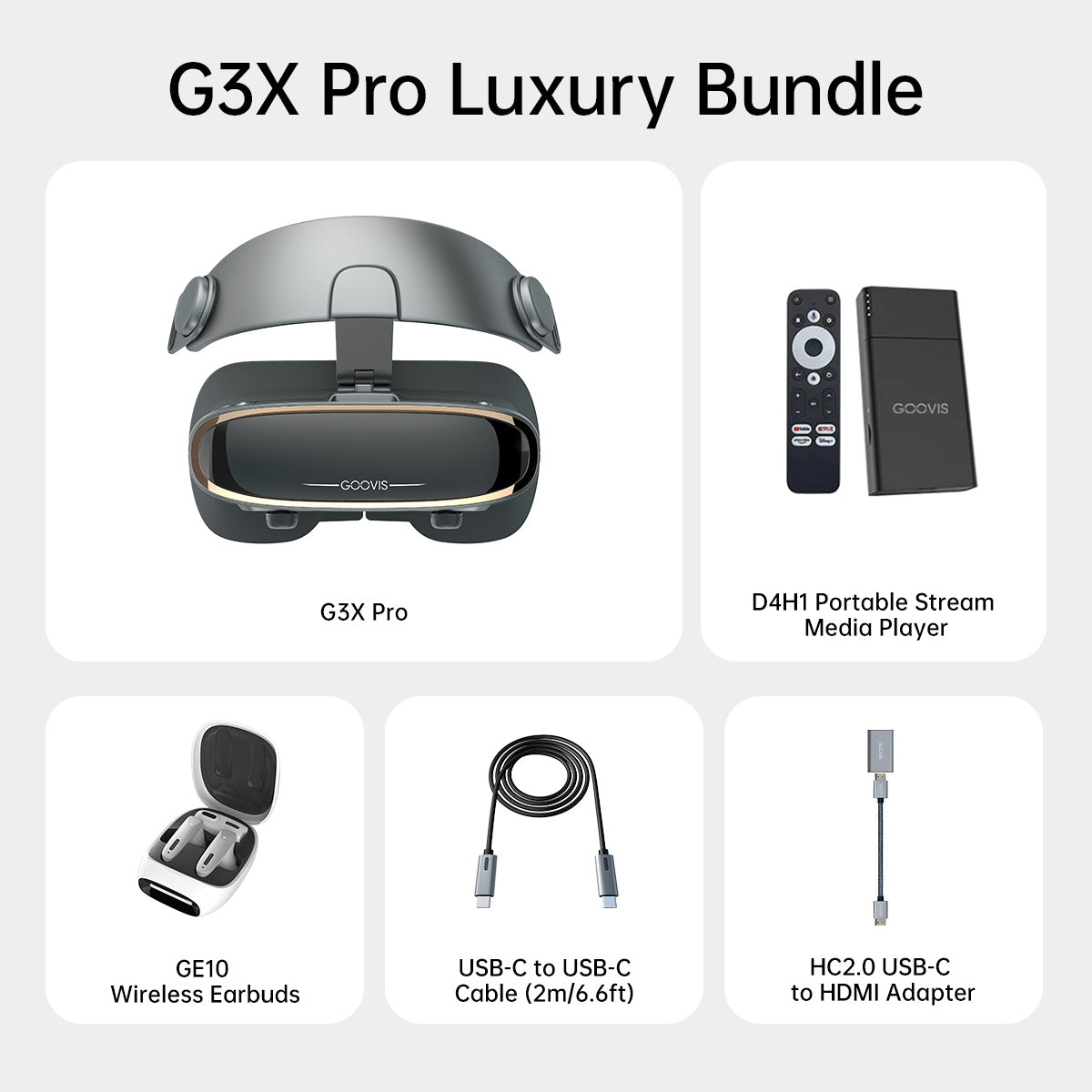 GOOVIS G3X Pro 3D Head Mounted Display